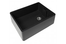 Grange 1 bowl ceramic sink 595x455x250 MATT BLACK (waste included)