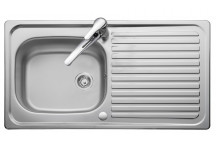* Linear 1 Bowl 1 Drainer 1 Taphole Reversible 950*508 NoWaste