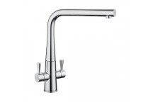 Conical Dual Lever Monobloc Tap - Chrome