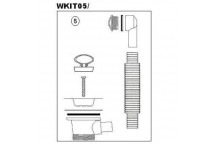 <WKIT05> Flange & Plug Waste Kit (Chrome)