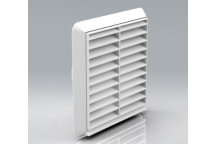 268 Round Back Grill Vent (White) 5inch (DUC628)
