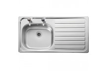 (0.6mm) Shallow Lexin 1 Bowl 2 Taphole RHD 950*508 Sink (No Waste)