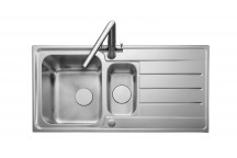 Oakland 1.5 Bowl 1000x500 SS Sink c/w Waste Kit