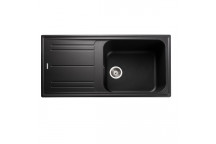 NOVA 1000x500 1.0B Sink Black c/w waste kit