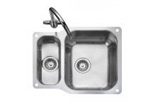 * Classic UB3515 Undermount Reversible 1.5Bowl cw Waste Kit (Atlantic)