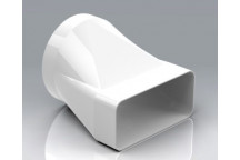 613 Flat To Round Adaptor (White)