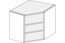 630 Diagonal Corner Wall Unit JHC Procab Kitchen Carcass White