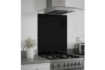 BSB775 700mm x 750mm BLACK GLASS Splashback