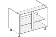 1000 SINK Base Unit JHC Procab Kitchen Carcass White