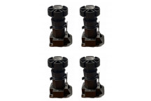 Round Tower STUMPY CHUNKY BEDROOM Adjustable Feet ScrewOn (SET OF 4)