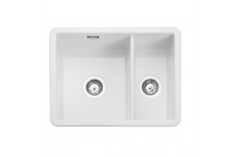 Loxley Under/Inset 1.5B Ceramic Sink White (No Waste)