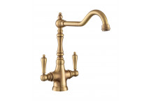 Waverley Dual Lever Tap - Antique Brass