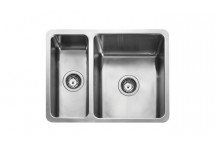 QUAD3418 Reversible Undermount/Inset Square 1.5 Bowl 600x450 c/w waste
