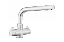 Aquadrift Dual Lever Tap Chrome