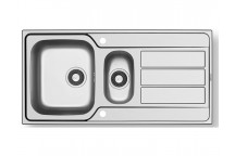 (SINK ONLY) Athena 1.5 Bowl Stainless Steel Sink & Waste/Blank