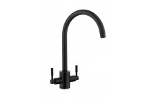 Aquatrend Dual Lever Tap - Matt Black