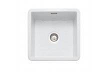 Loxley Under/Inset 1.0B Ceramic Sink White  (No Waste)