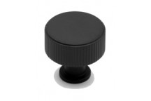 (HAN99B) FF13700 (30mm) Linea Black Post Knob (SOLID BRASS CORE)
