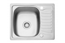 CPTSQ580 Compact Square Bowl S/S 580x480 1 Bowl Sink (No Waste)