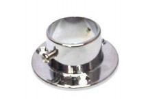 25mm (1\") STANDARD Chrome Plated Rail End Socket  c/w Grub Screw