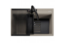 Prato INSET Single Large Bowl 790x510 - Pebble c/w waste