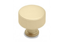 (HAN99D) FF13700 (30mm) Linea Satin Brass Post Knob (SOLID BRASS CORE)