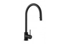 Aquaplay Pull-Out Single Lever Tap Matt Black
