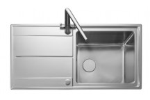 Arlington 1 Bowl 1000x500 Rev. SS Sink c/w Waste Kit