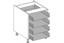 900 Multi - Drawer Unit JHC Procab Kitchen Carcass White