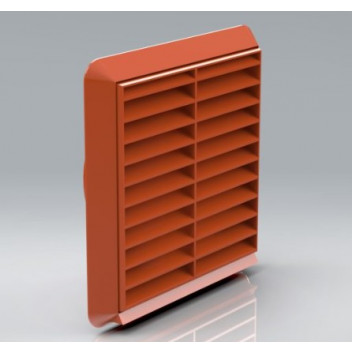 268 Round Back Grill Vent (Black) 5inch (DUC268)