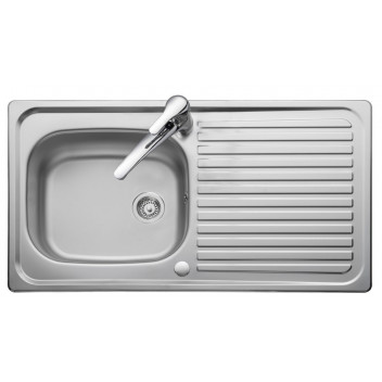 * Linear 1 Bowl 1 Drainer 1 Taphole Reversible 950*508 NoWaste