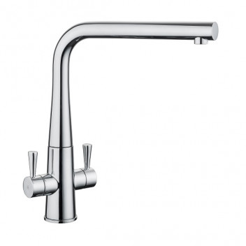 Conical Dual Lever Monobloc Tap - Chrome