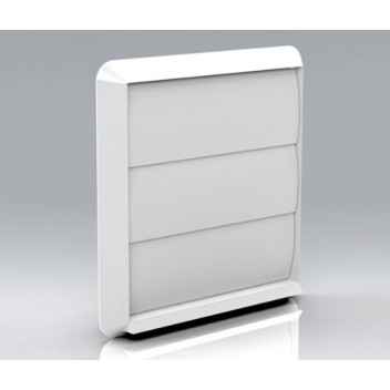 100 Vent Round Back Flap Front (White)