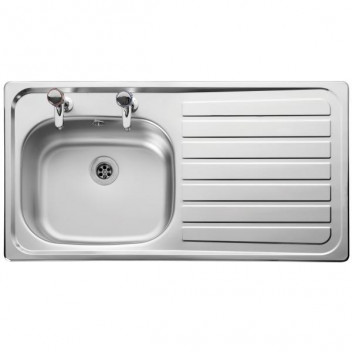 (0.6mm) Shallow Lexin 1 Bowl 2 Taphole RHD 950*508 Sink (No Waste)