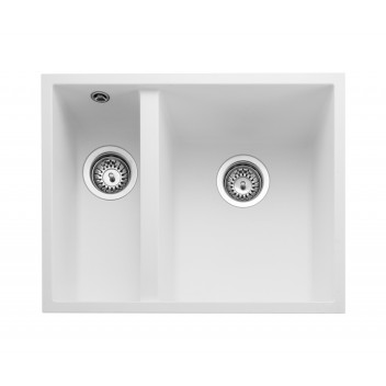 Oridian Undermount 1.5 Bowl 560x440 Sink - ARCTIC WHITE c/w waste