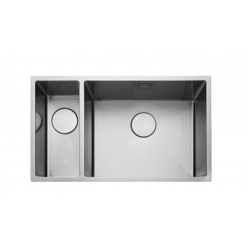 KUBE 5018L Undermount / Inset Square 1.5 Bowl 740x440 LH c/w waste kit