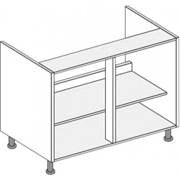 1000 SINK Base Unit JHC Procab Kitchen Carcass White