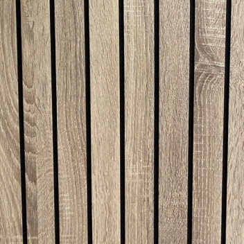 2440 x 1220 x 18mm Cambrian Oak Atlas GROOVED Black Core MDF