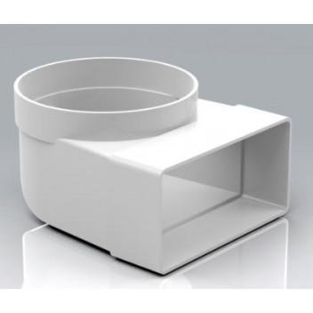 030 Round to Flat Bend (White)