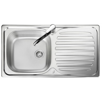 Linear 1 Bowl 1 Drainer 1 Taphole Reversible 860*435 Sink (No Waste)