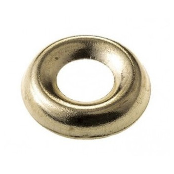 Screw Cup Washers (No.8) Electro Brass