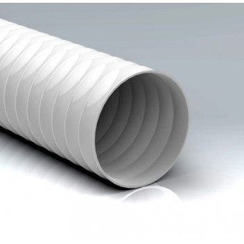 666 (6m x 152mm) Round Flexi Hose (White)