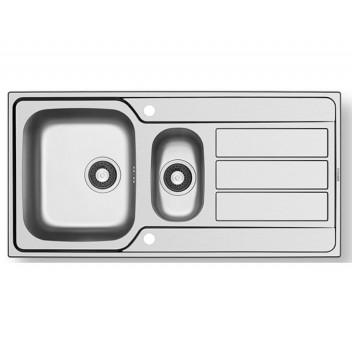 (SINK ONLY) Athena 1.5 Bowl Stainless Steel Sink & Waste/Blank