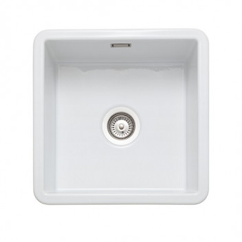 Loxley Under/Inset 1.0B Ceramic Sink White  (No Waste)