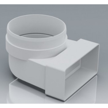 040 Round to Flat Bend (White)