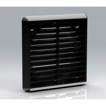 275 Round Back Grill Vent (Black) 6inch