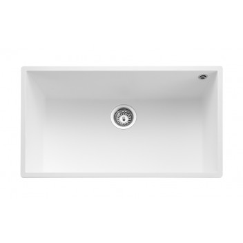 Oridian Undermount Single Bowl 760x440 Sink - ARCTIC WHITE c/w waste