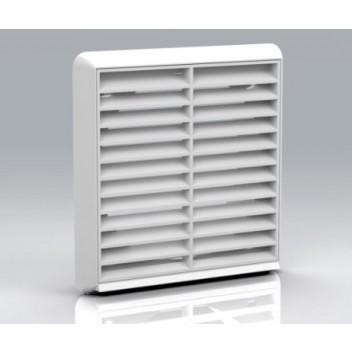 275 Round Back Grill Vent (White) 6inch