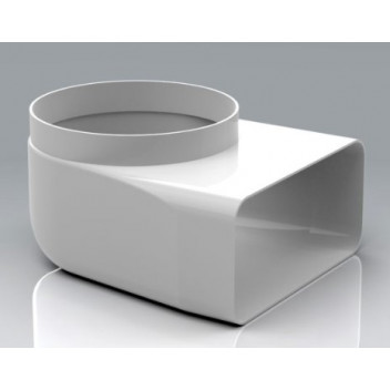 606 Flat To Round Bend (White)