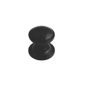 (HAN8T)FF11300 (40mm) Pure Black Round Knob